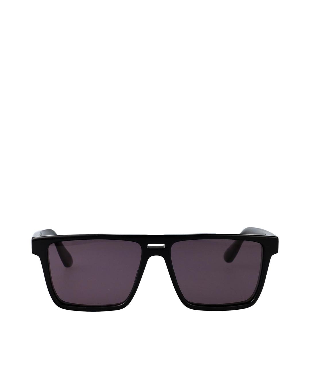 CALVIN KLEIN Черные пластиковые солнцезащитные очки, фото 1