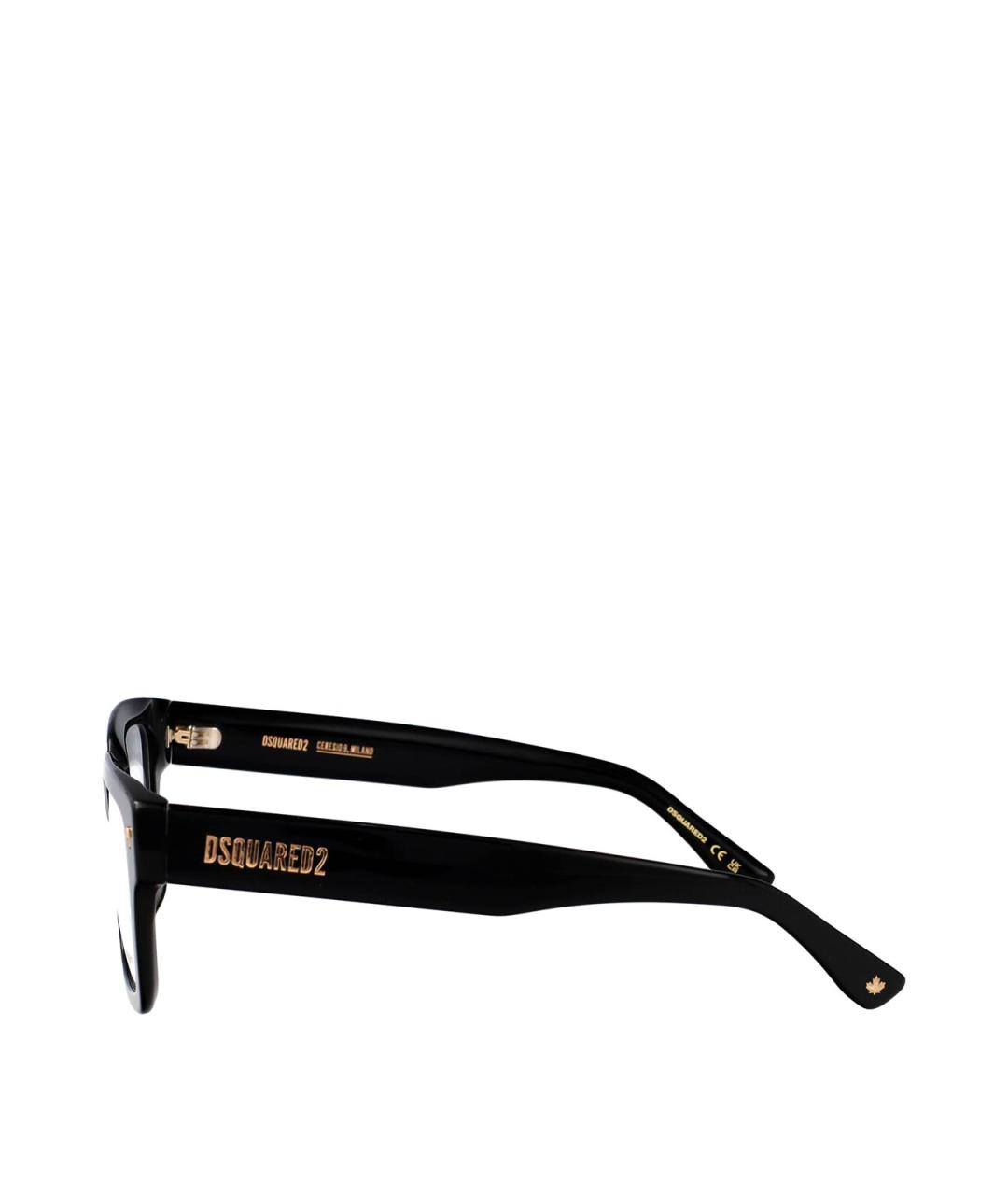 DSQUARED2 Черные пластиковые солнцезащитные очки, фото 3
