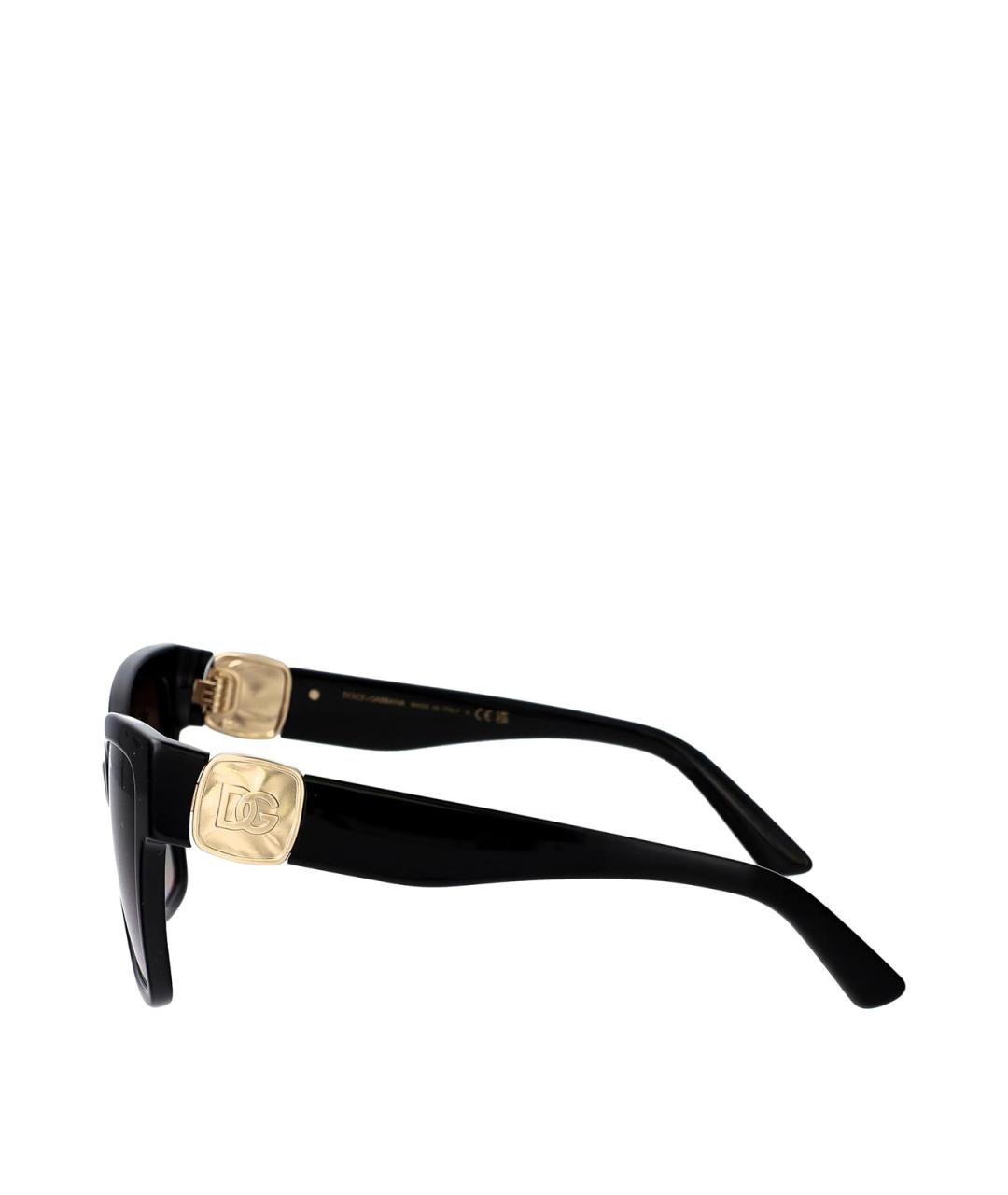 DOLCE&GABBANA Черные солнцезащитные очки, фото 3