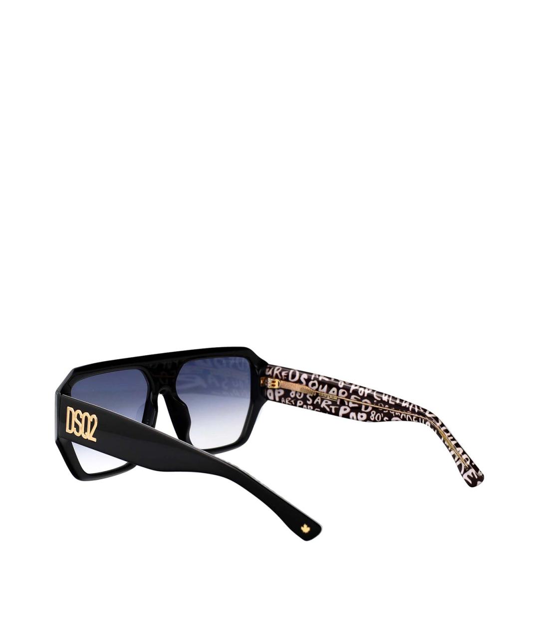 DSQUARED2 Черные пластиковые солнцезащитные очки, фото 4