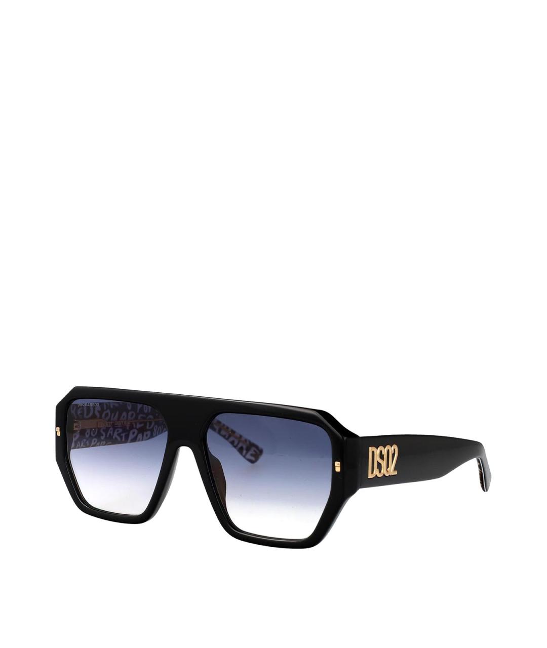DSQUARED2 Черные пластиковые солнцезащитные очки, фото 2