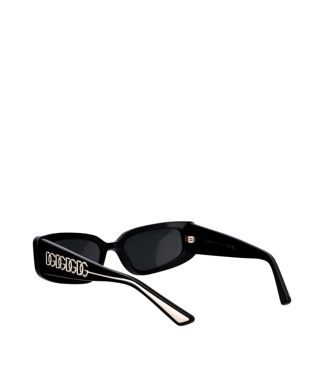 DOLCE&GABBANA Черные солнцезащитные очки, фото 4