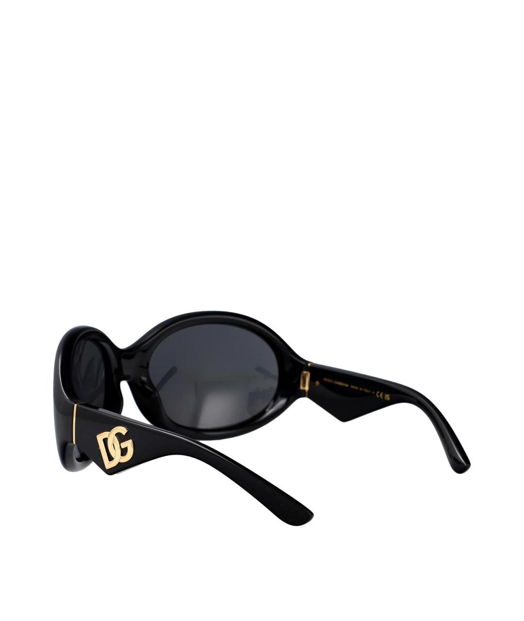 DOLCE&GABBANA Черные солнцезащитные очки, фото 4