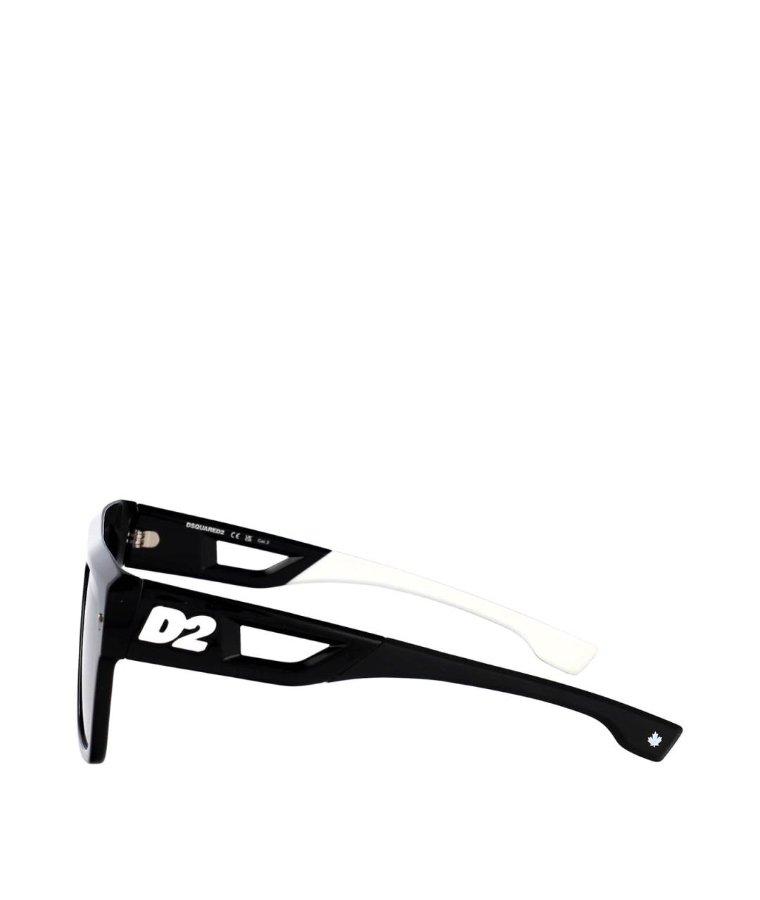 DSQUARED2 Черные пластиковые солнцезащитные очки, фото 3