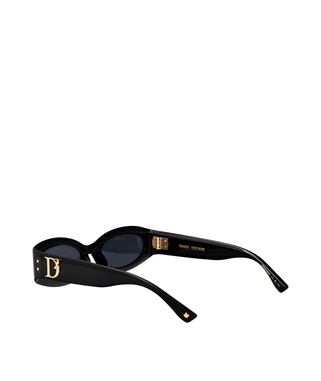 DSQUARED2 Черные пластиковые солнцезащитные очки, фото 4