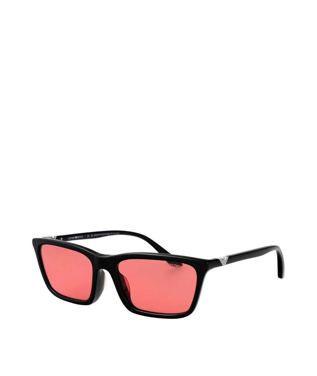 EMPORIO ARMANI Черные пластиковые солнцезащитные очки, фото 2