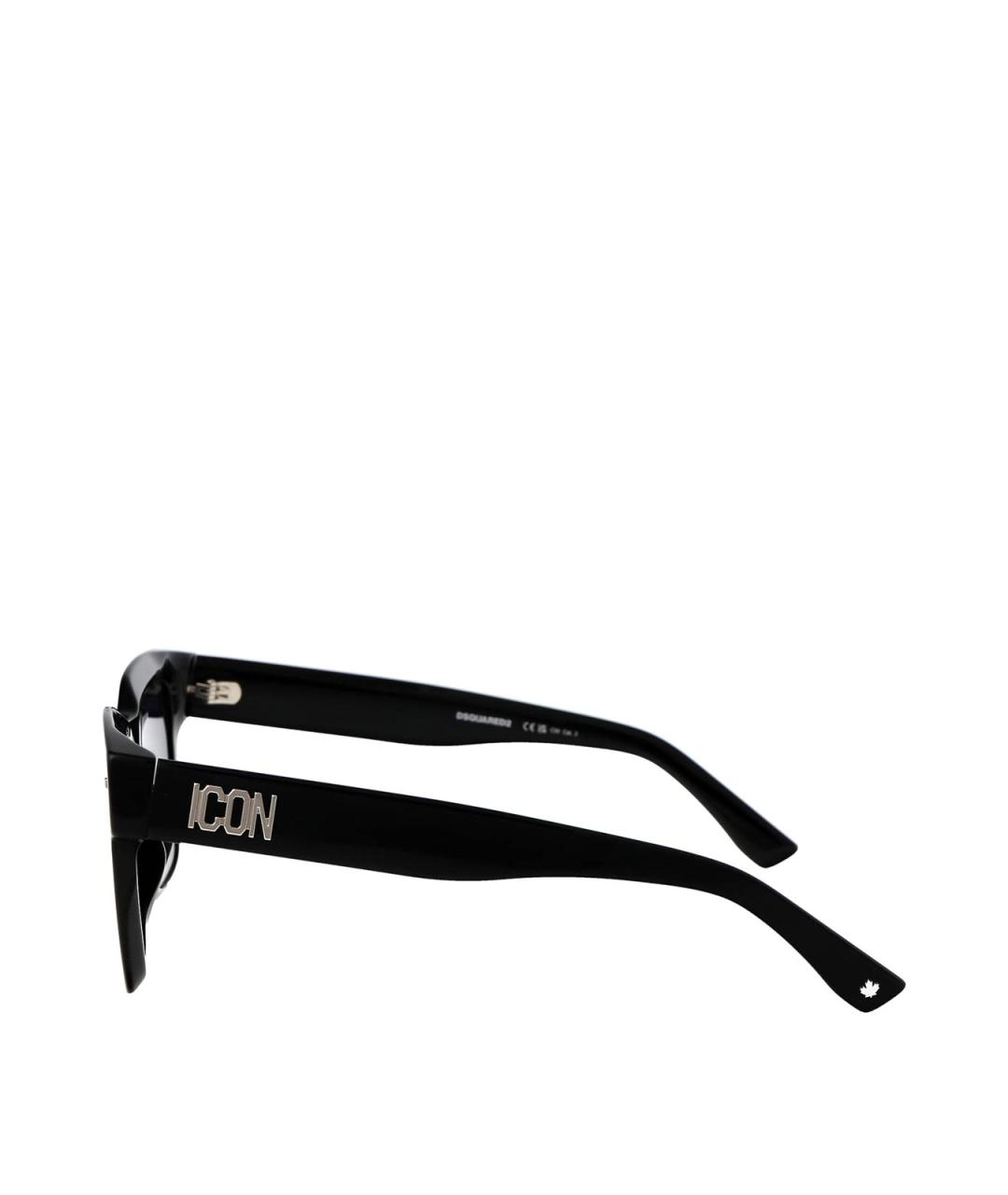 DSQUARED2 Черные пластиковые солнцезащитные очки, фото 3