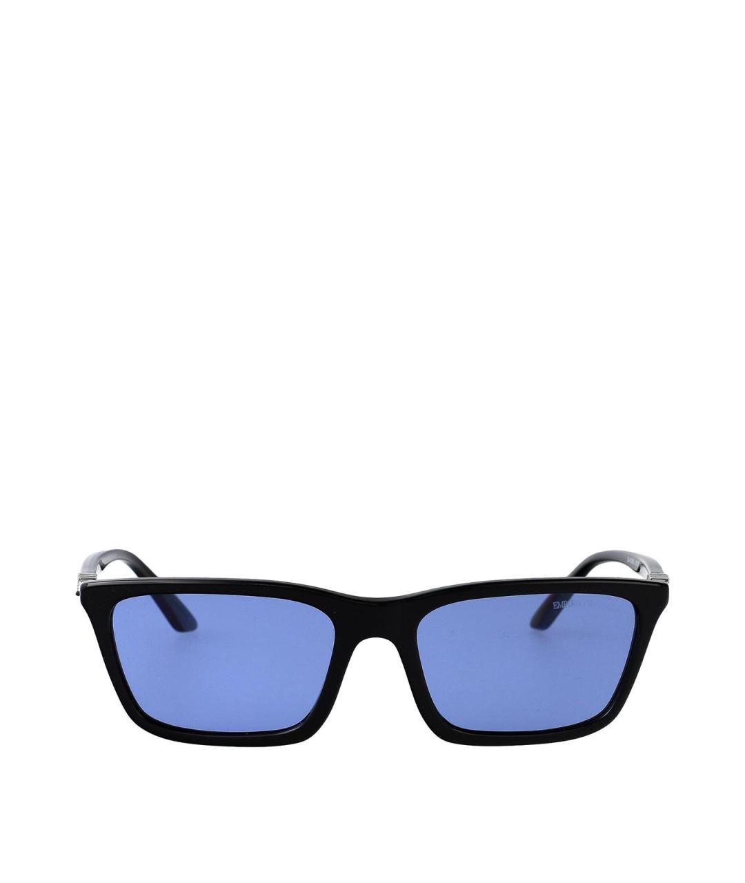 EMPORIO ARMANI Черные пластиковые солнцезащитные очки, фото 1