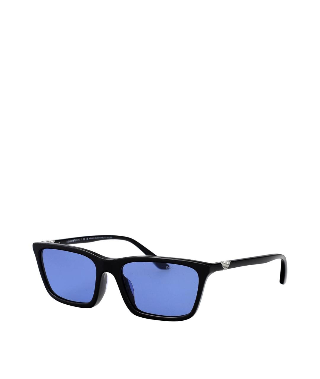 EMPORIO ARMANI Черные пластиковые солнцезащитные очки, фото 2