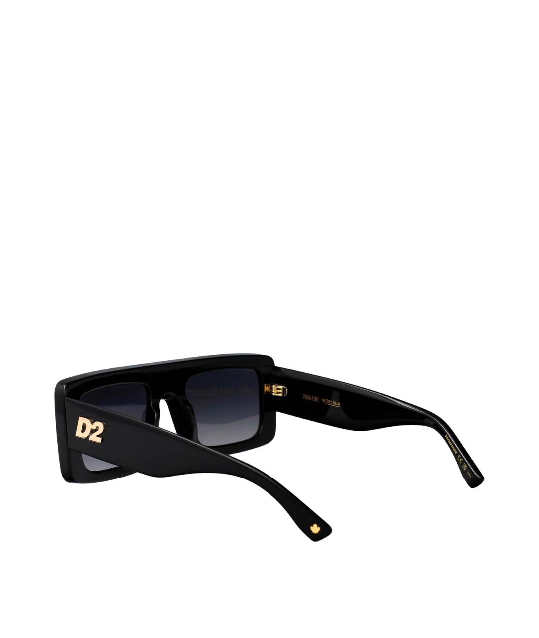 DSQUARED2 Черные пластиковые солнцезащитные очки, фото 4