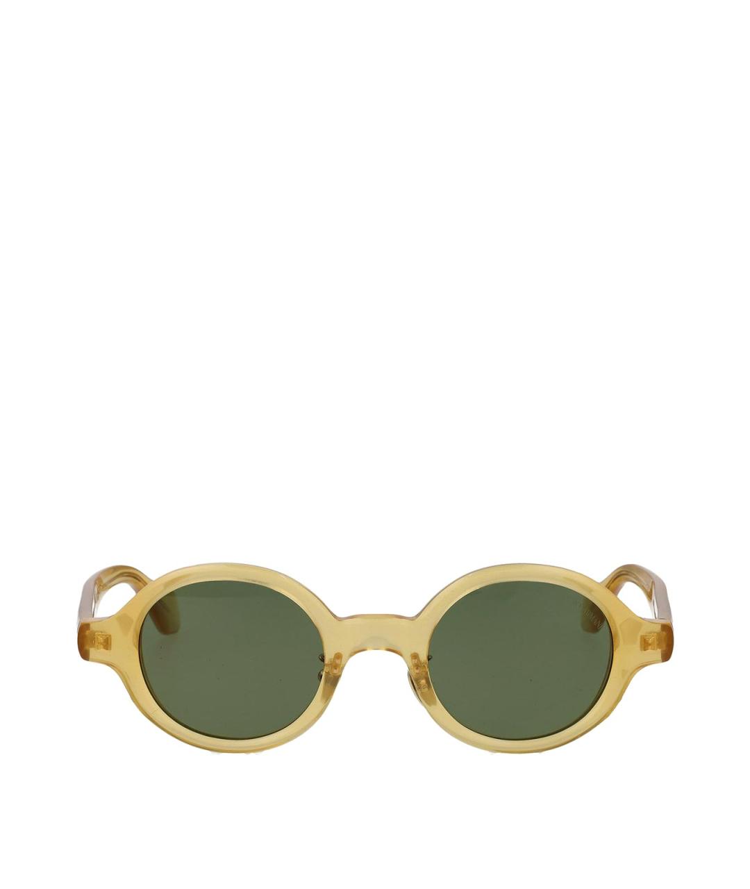 GIORGIO ARMANI Желтые пластиковые солнцезащитные очки, фото 1