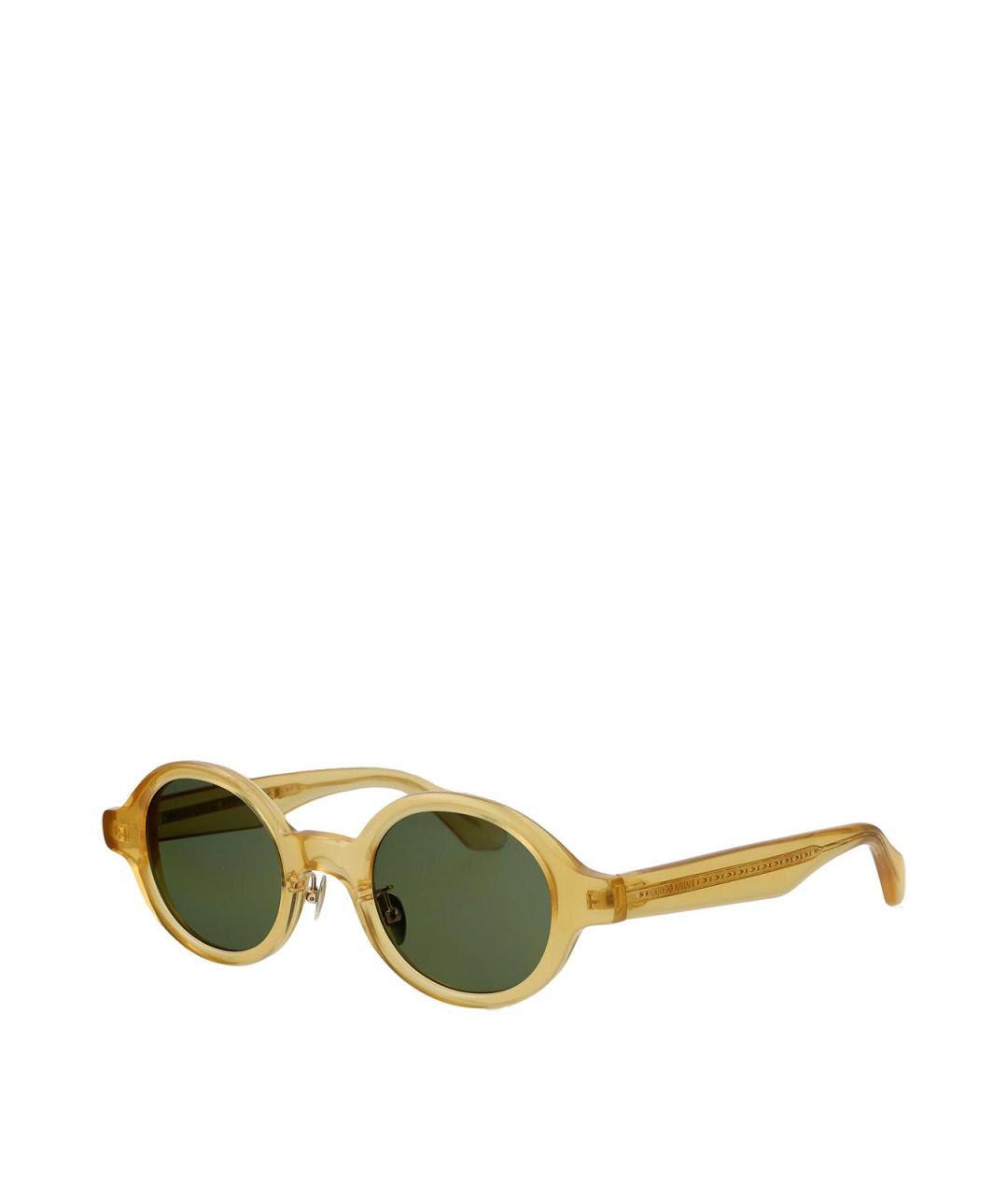 GIORGIO ARMANI Желтые пластиковые солнцезащитные очки, фото 2
