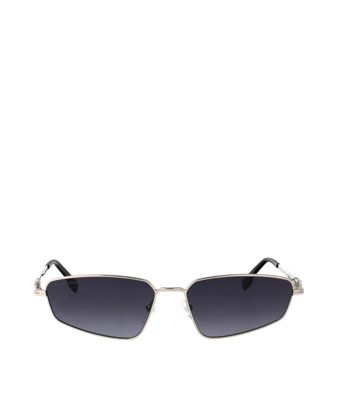 DSQUARED2 Серебряные металлические солнцезащитные очки, фото 1