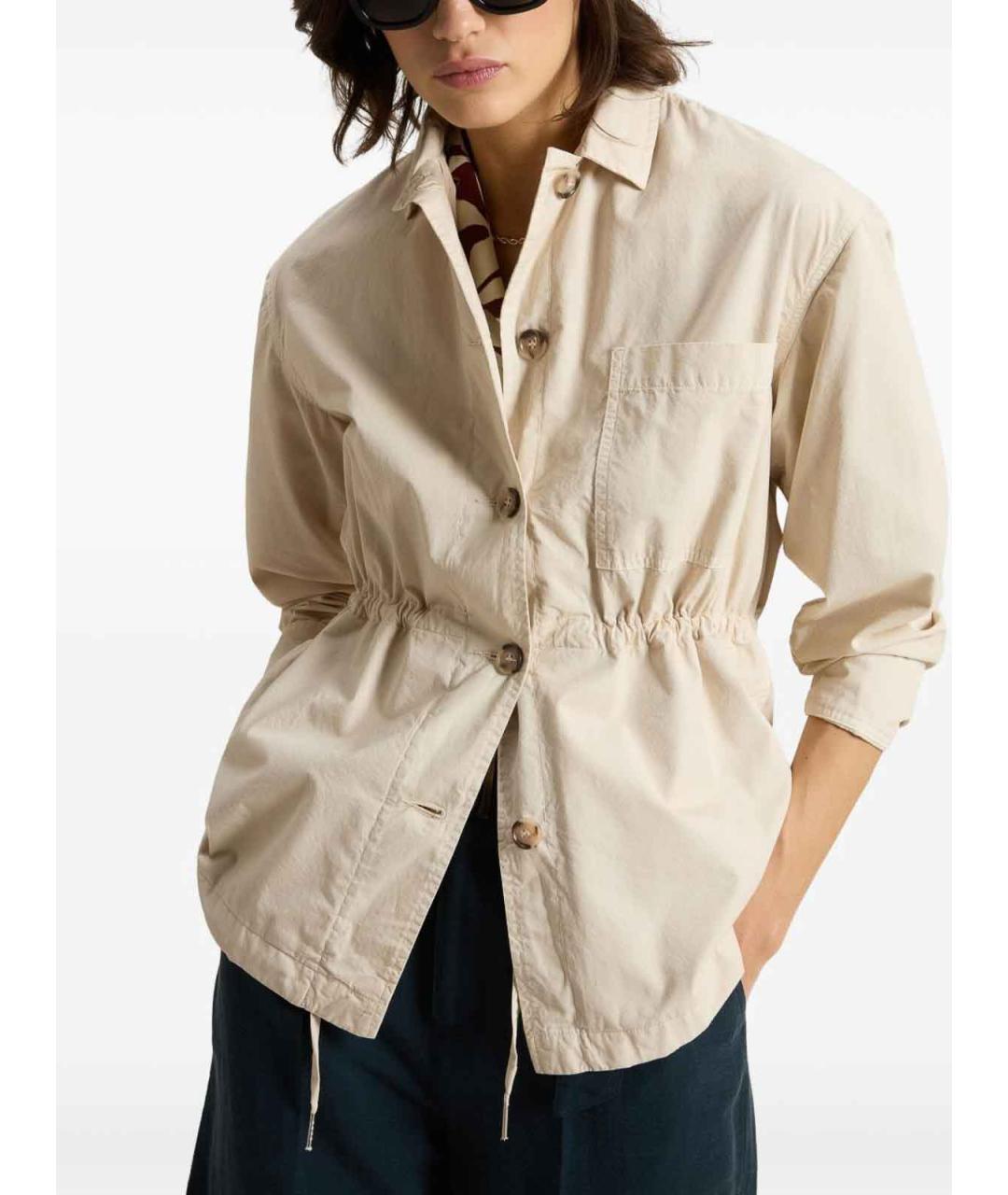WOOLRICH Бежевая хлопковая куртка, фото 4