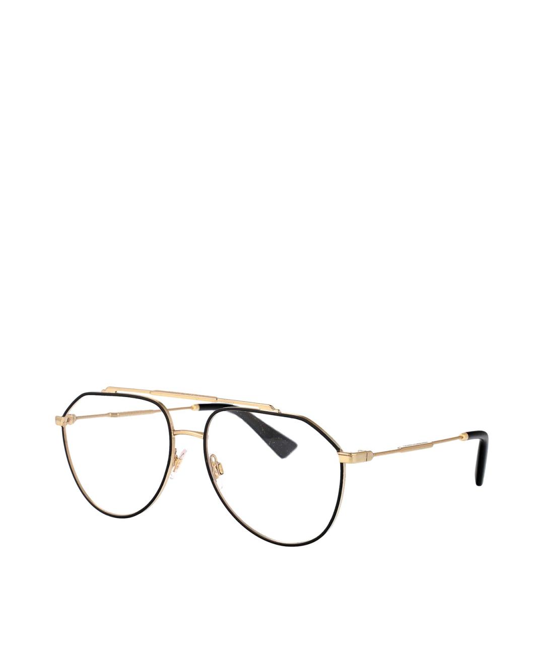 DOLCE&GABBANA Золотые металлические солнцезащитные очки, фото 2