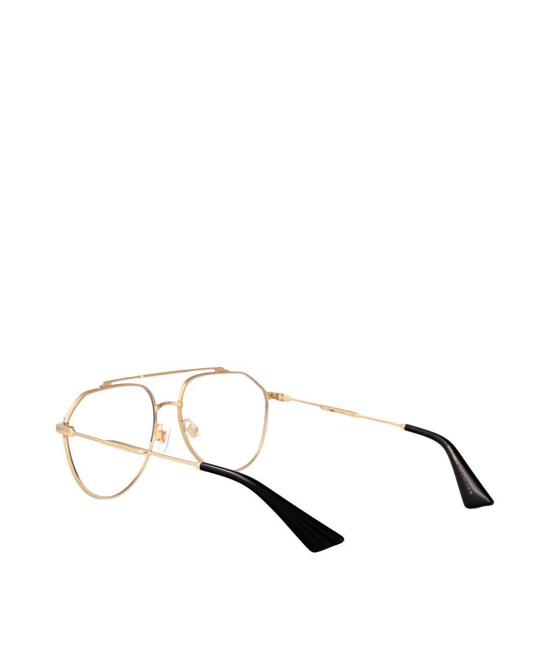 DOLCE&GABBANA Золотые металлические солнцезащитные очки, фото 4