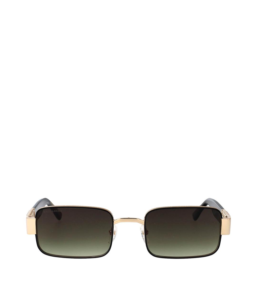 DSQUARED2 Золотые металлические солнцезащитные очки, фото 1