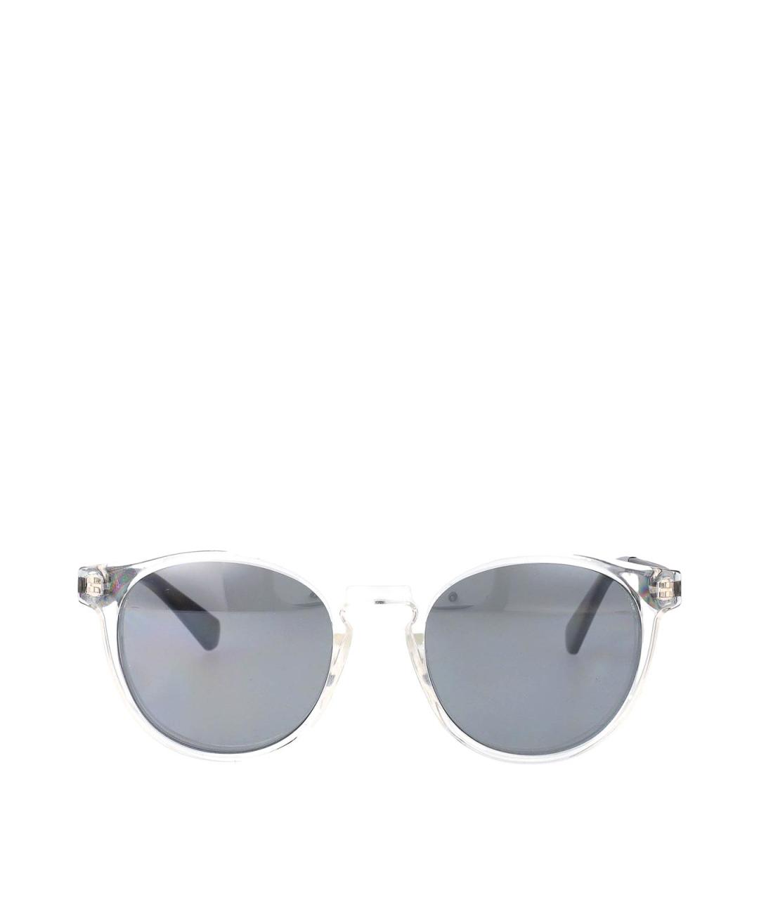 CALVIN KLEIN Белые пластиковые солнцезащитные очки, фото 1