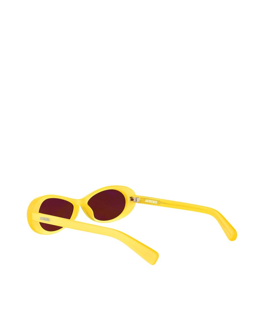 JACQUEMUS Желтые солнцезащитные очки, фото 4