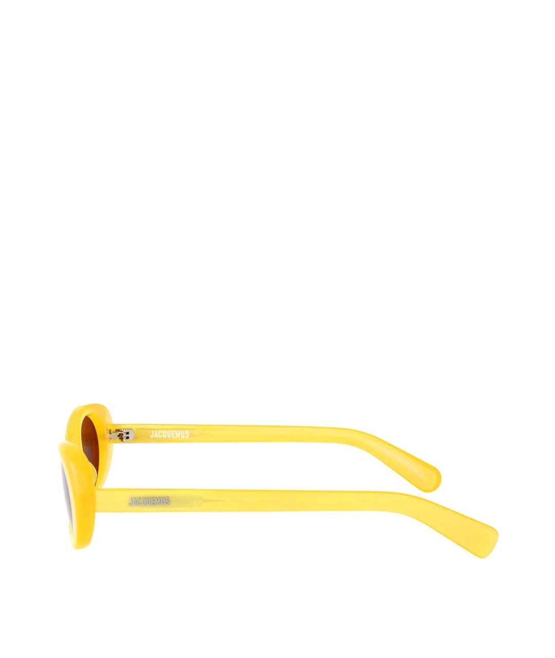 JACQUEMUS Желтые солнцезащитные очки, фото 3