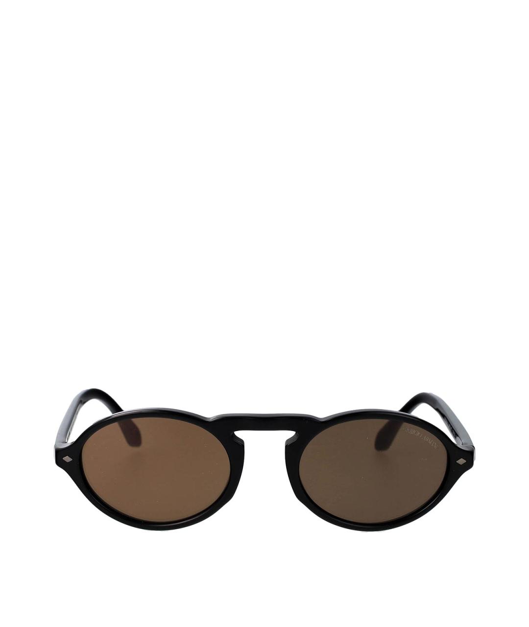 GIORGIO ARMANI Черные пластиковые солнцезащитные очки, фото 1