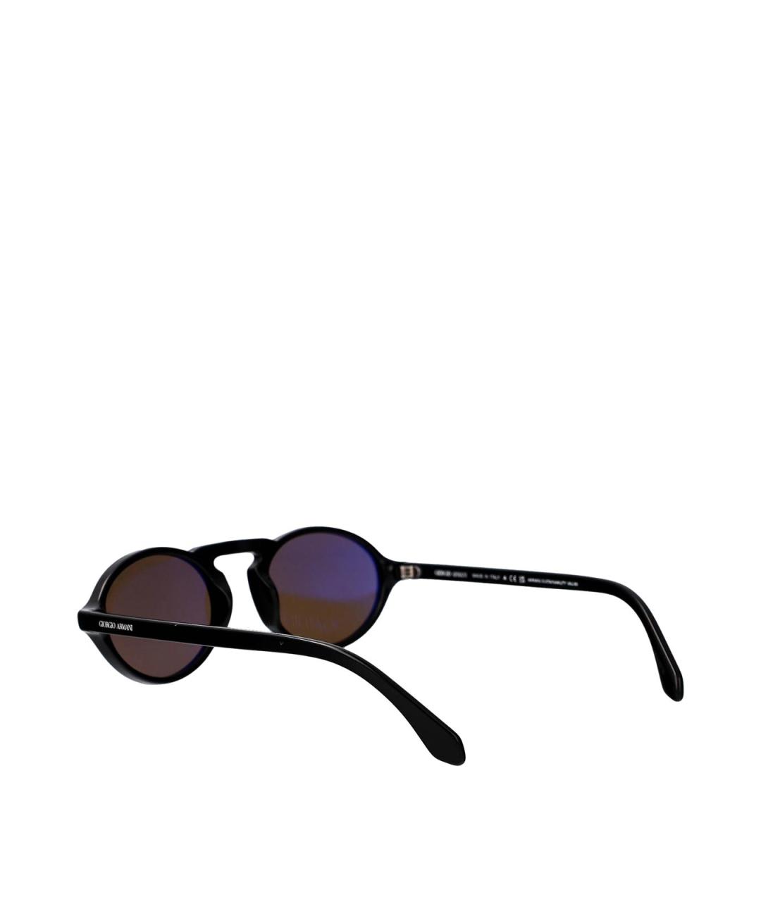 GIORGIO ARMANI Черные пластиковые солнцезащитные очки, фото 4