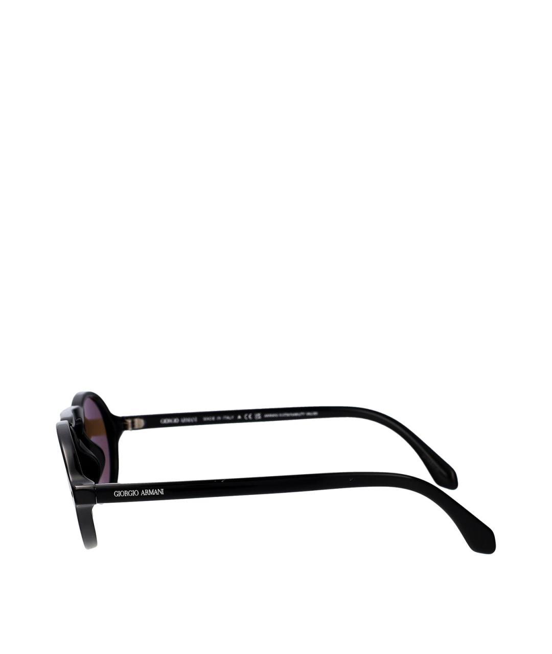 GIORGIO ARMANI Черные пластиковые солнцезащитные очки, фото 3