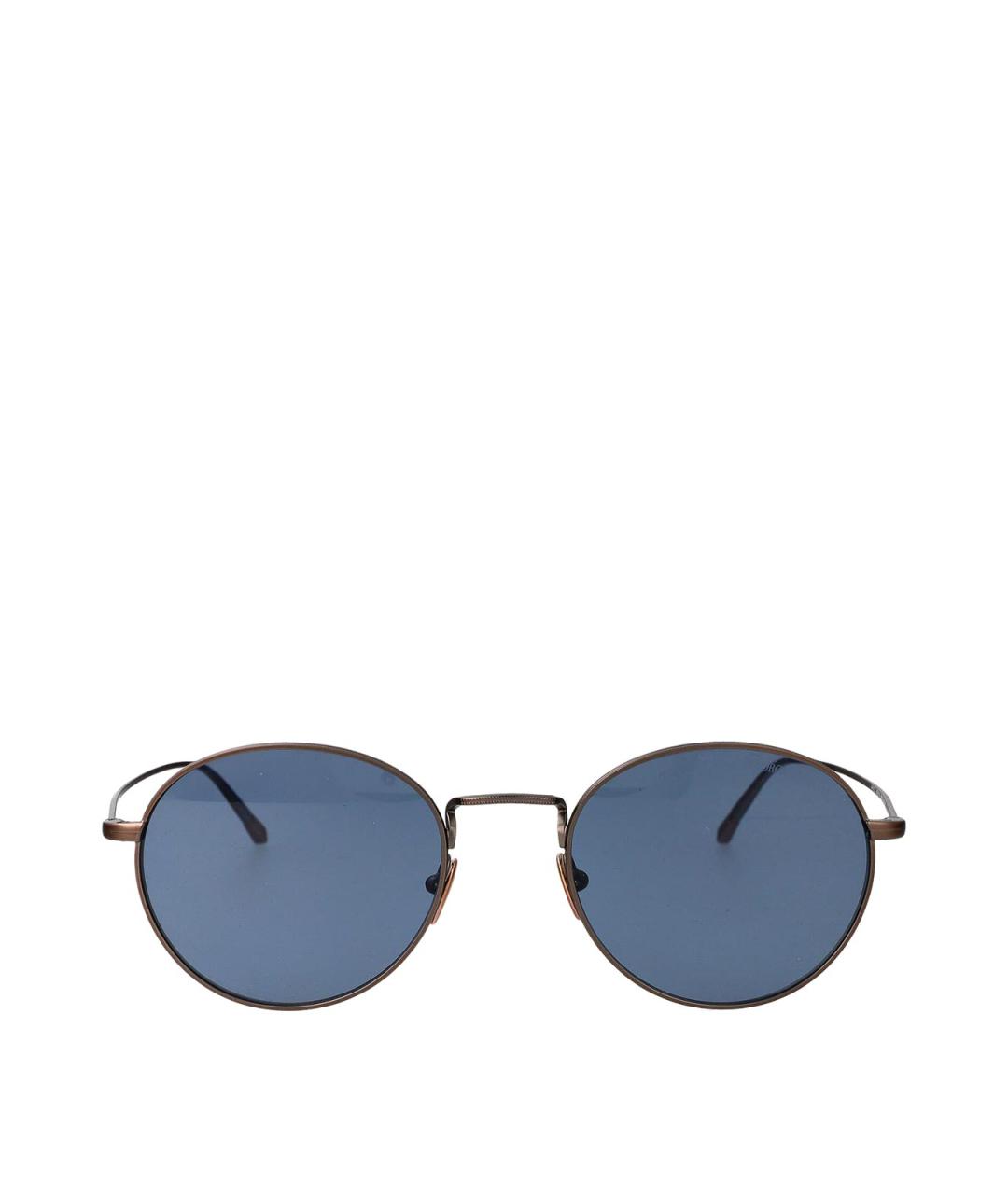 GIORGIO ARMANI Золотые металлические солнцезащитные очки, фото 1