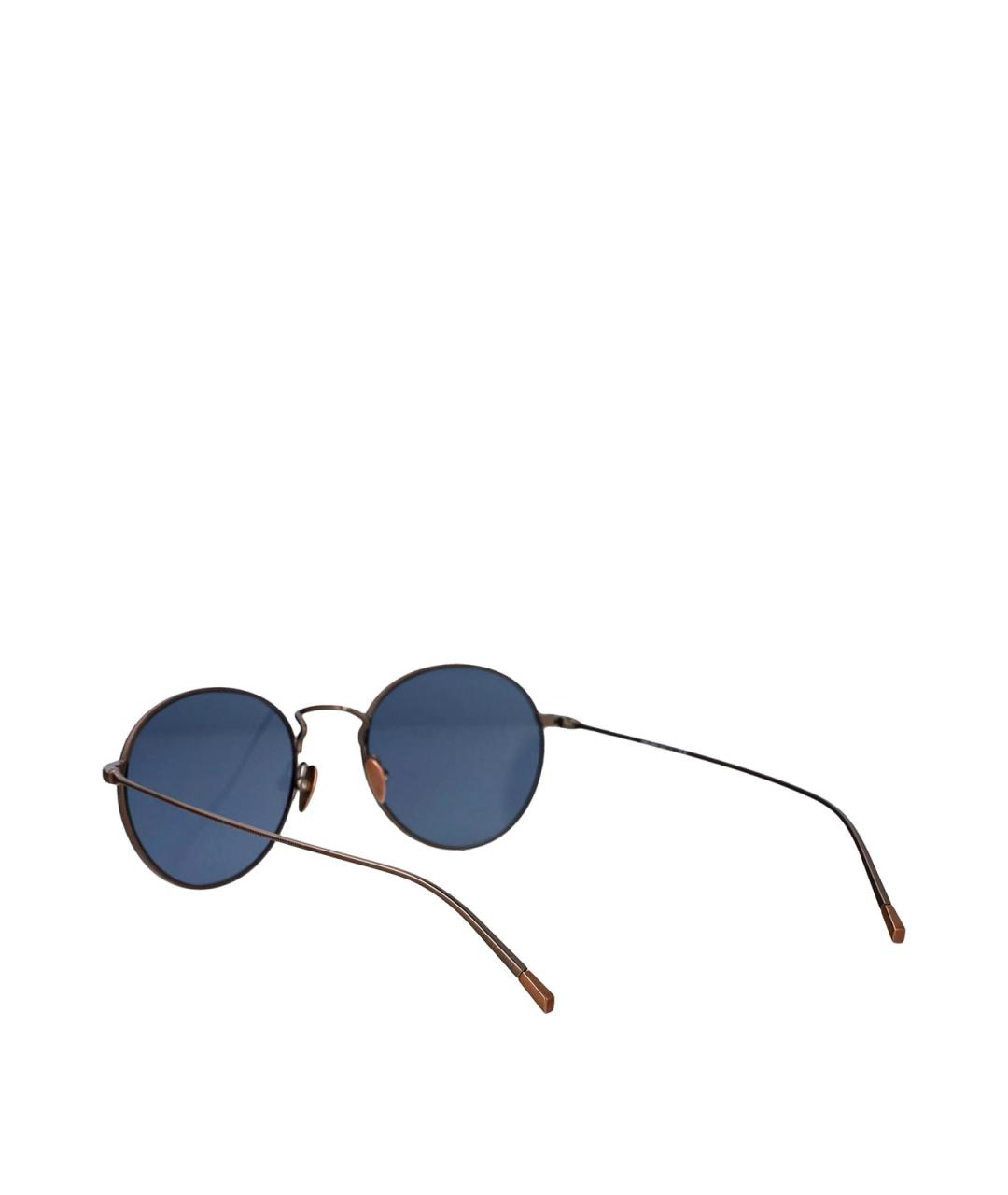 GIORGIO ARMANI Золотые металлические солнцезащитные очки, фото 4