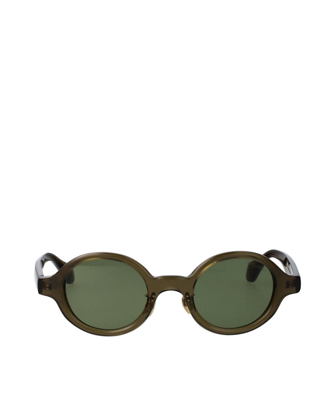 GIORGIO ARMANI Хаки пластиковые солнцезащитные очки, фото 1