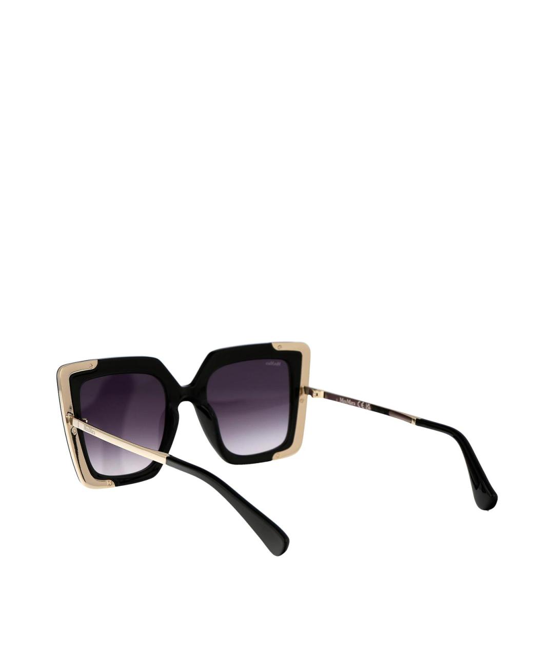 MAX MARA Черные пластиковые солнцезащитные очки, фото 4