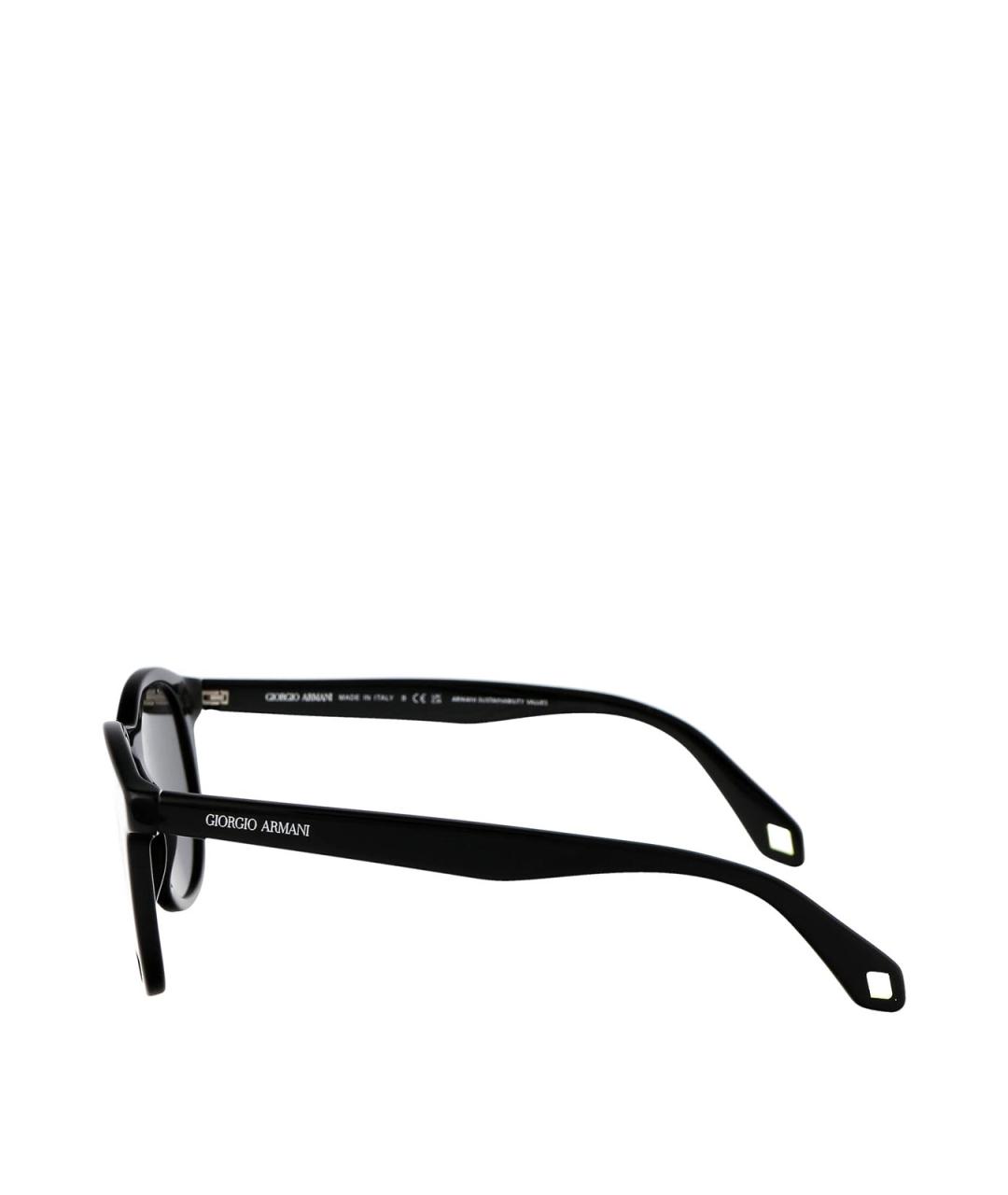 GIORGIO ARMANI Черные пластиковые солнцезащитные очки, фото 3