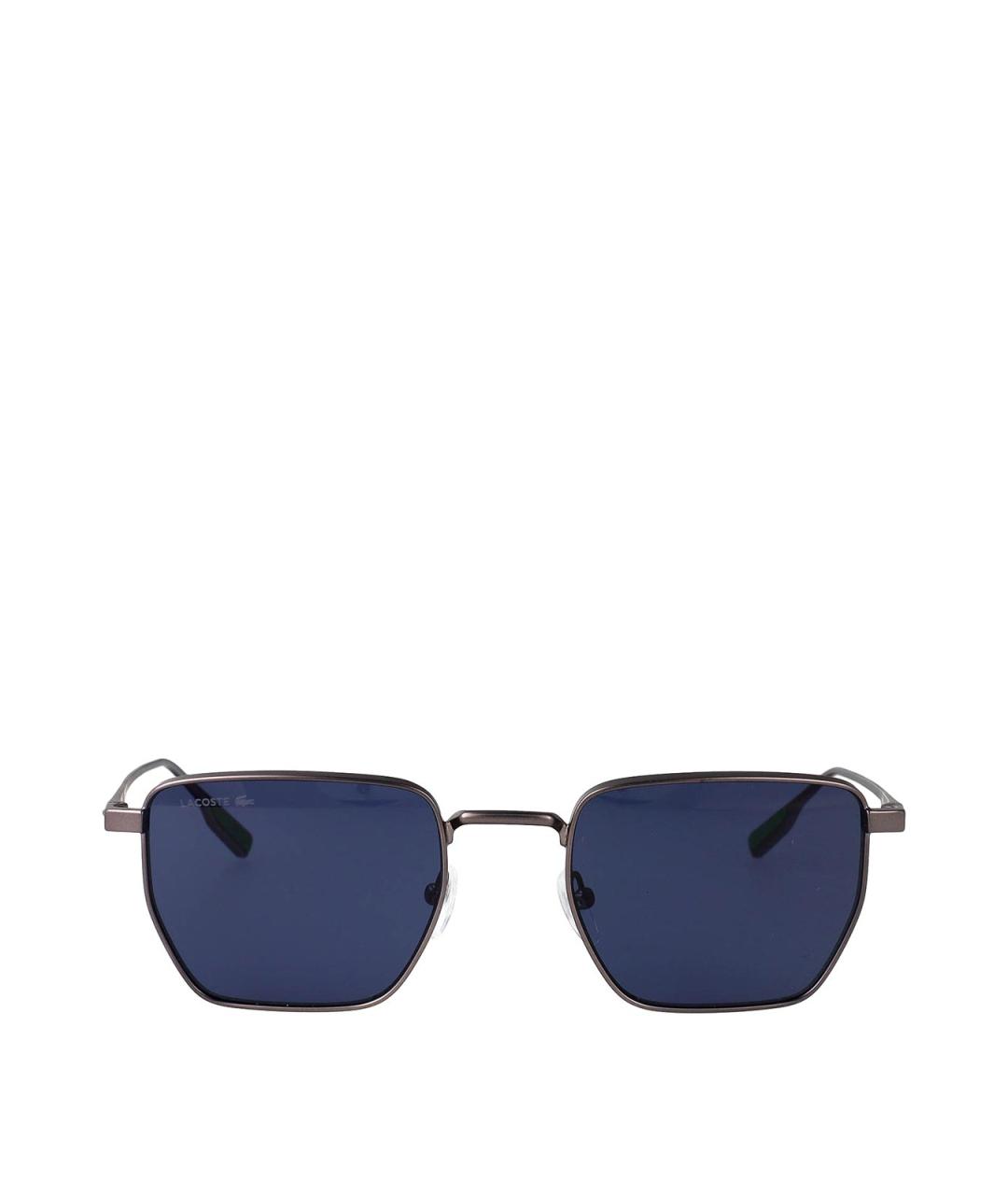 LACOSTE Серебряные металлические солнцезащитные очки, фото 1