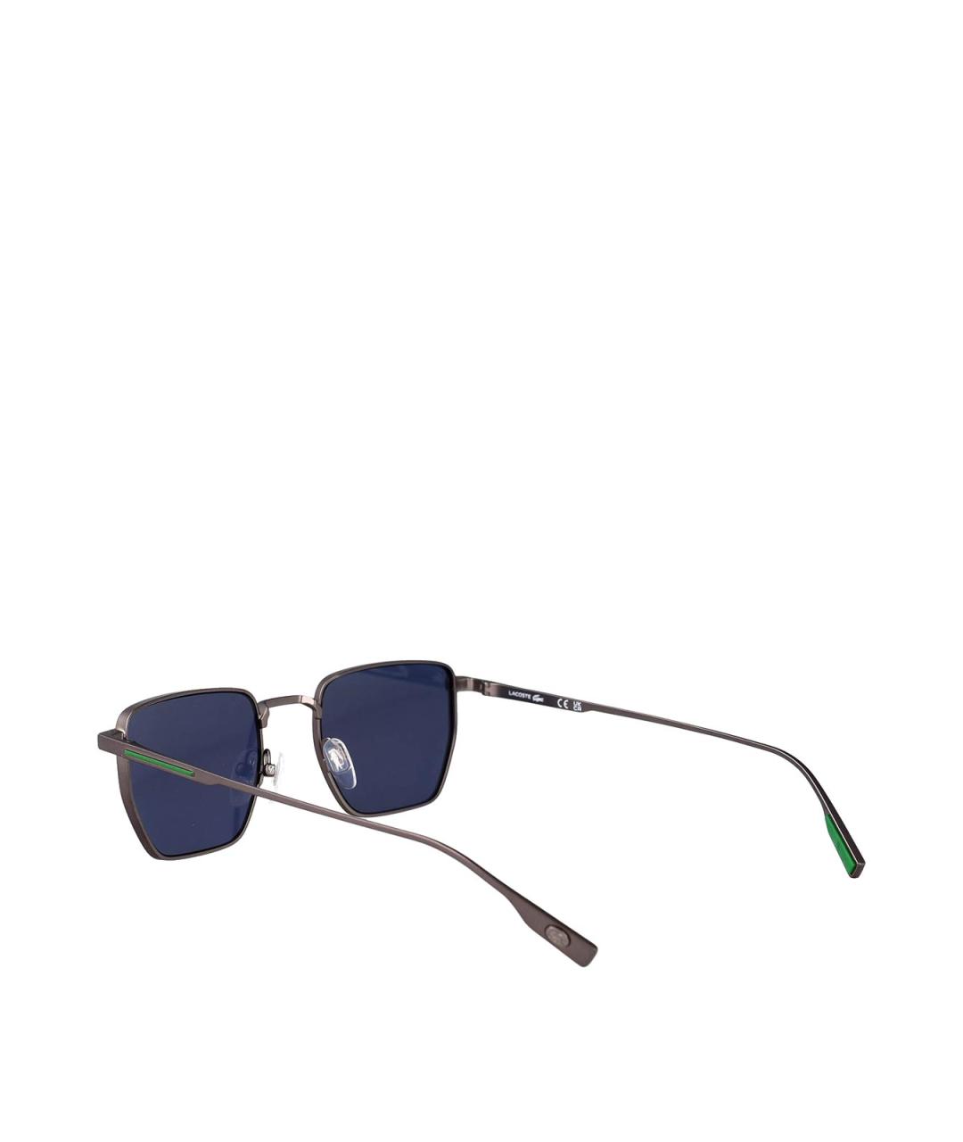 LACOSTE Серебряные металлические солнцезащитные очки, фото 4