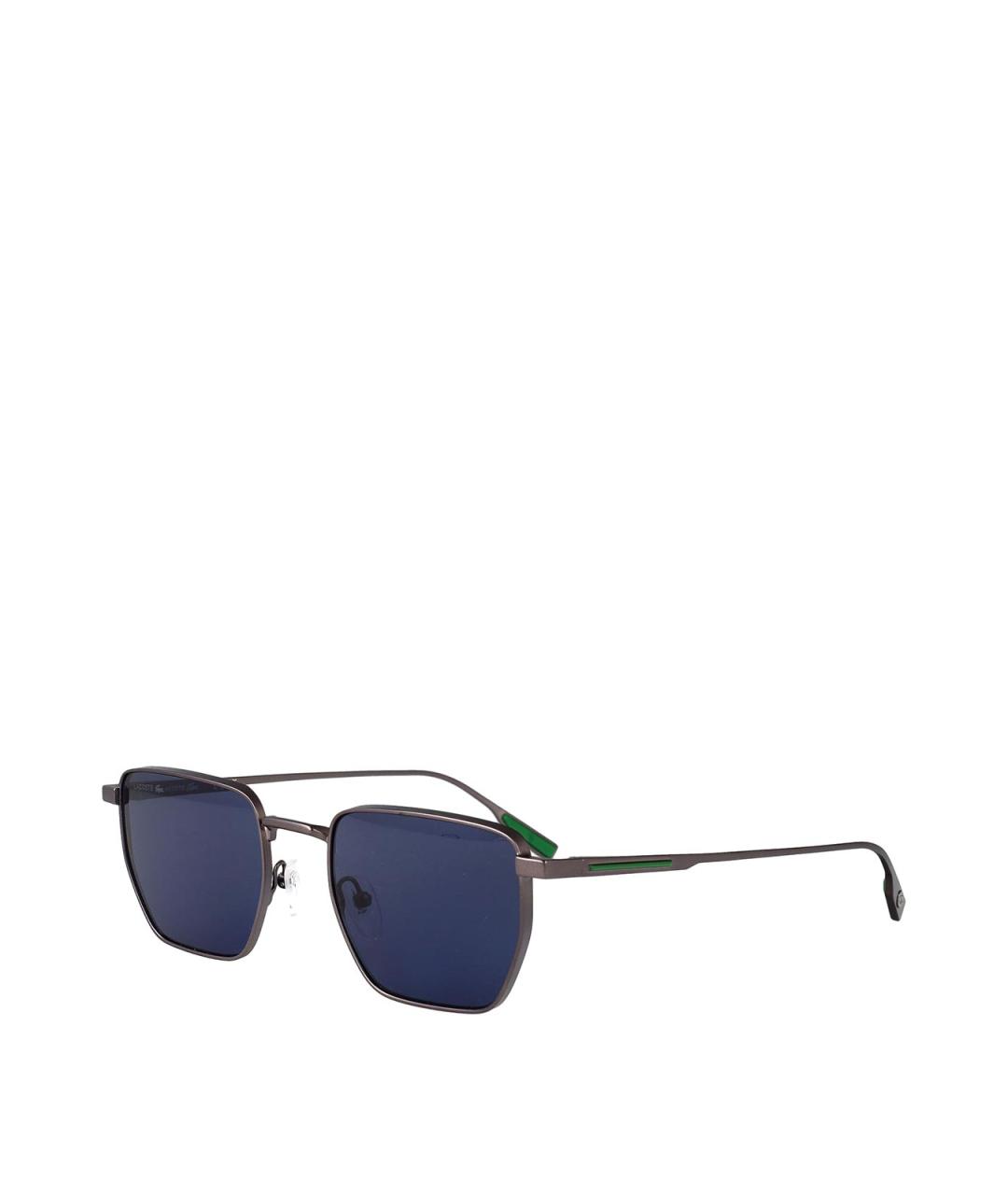 LACOSTE Серебряные металлические солнцезащитные очки, фото 2