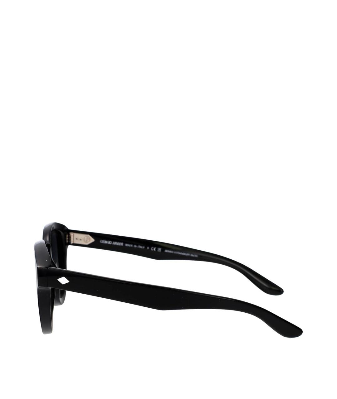 GIORGIO ARMANI Черные пластиковые солнцезащитные очки, фото 3