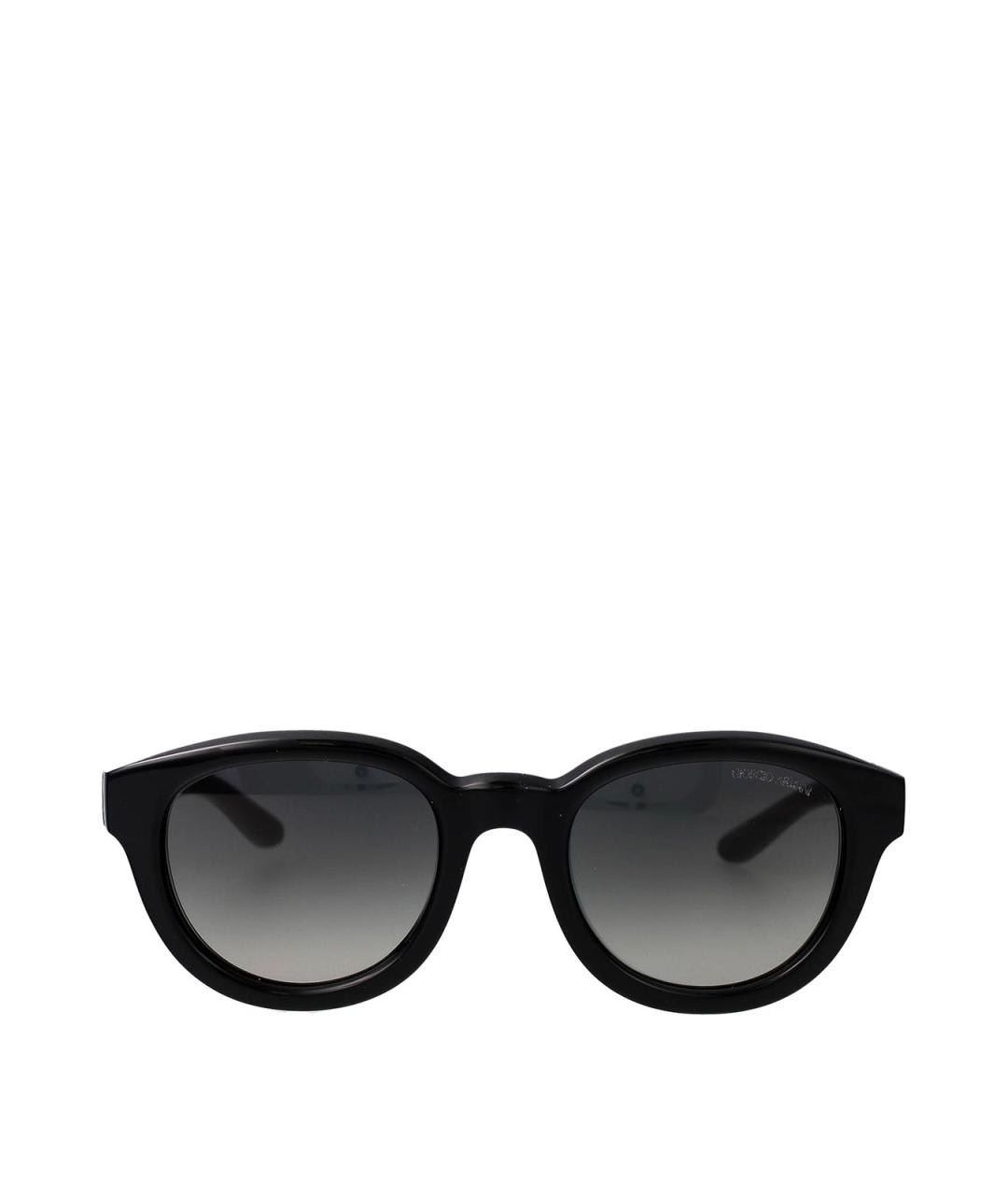 GIORGIO ARMANI Черные пластиковые солнцезащитные очки, фото 1