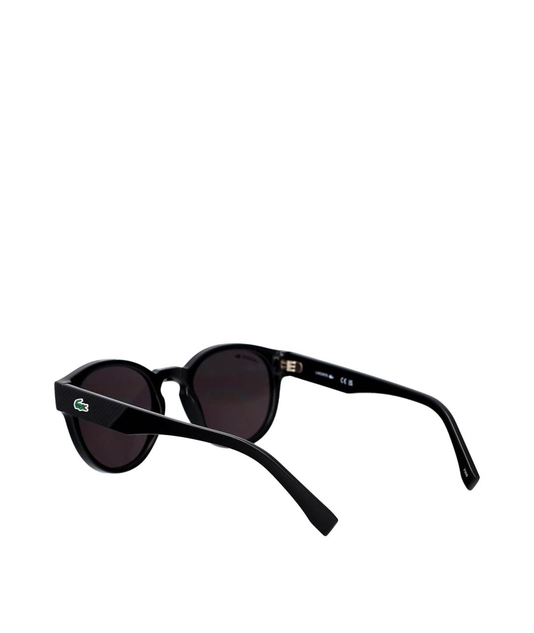LACOSTE Черные пластиковые солнцезащитные очки, фото 4