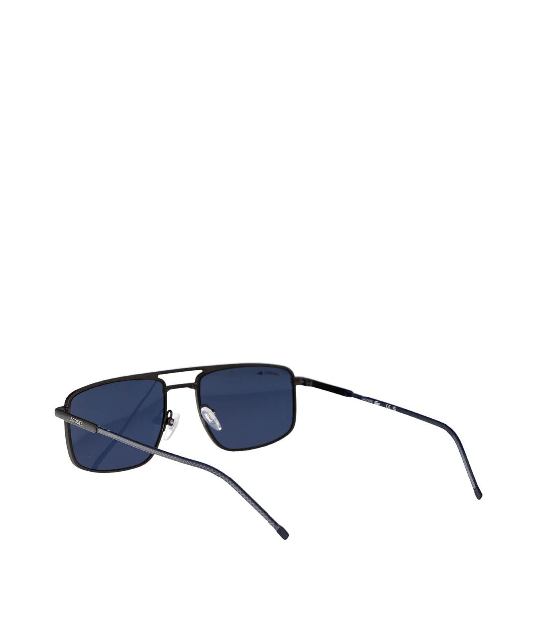 LACOSTE Черные металлические солнцезащитные очки, фото 4