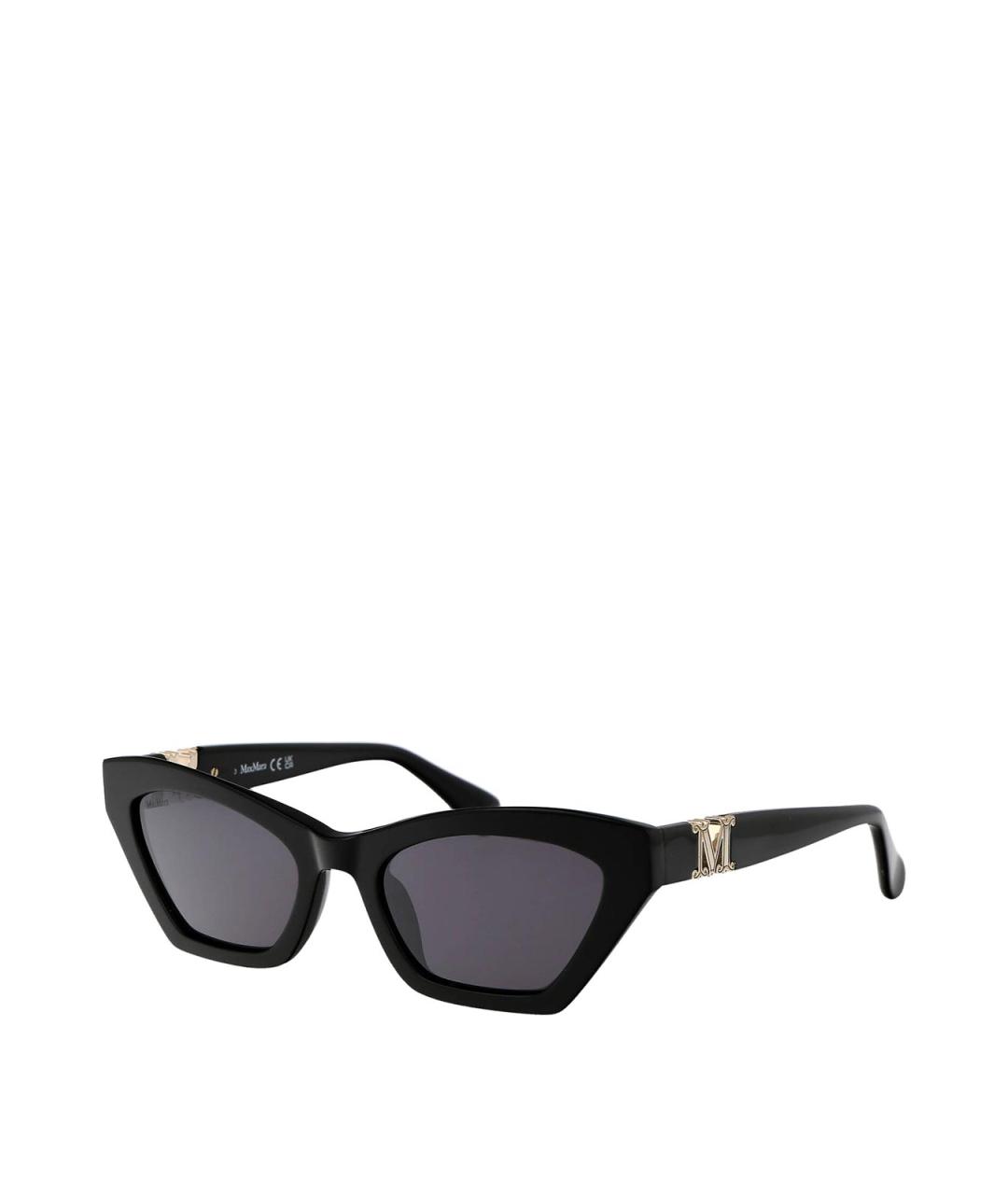 MAX MARA Черные пластиковые солнцезащитные очки, фото 2
