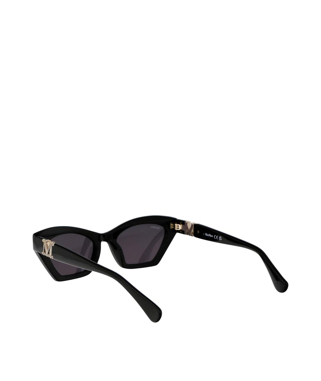 MAX MARA Черные пластиковые солнцезащитные очки, фото 4