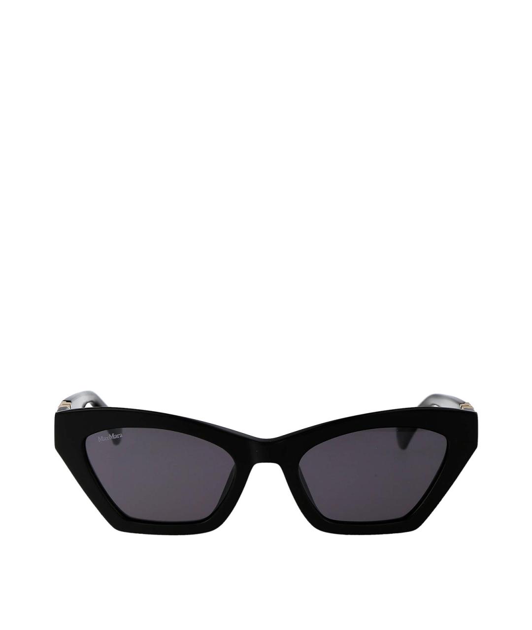 MAX MARA Черные пластиковые солнцезащитные очки, фото 1