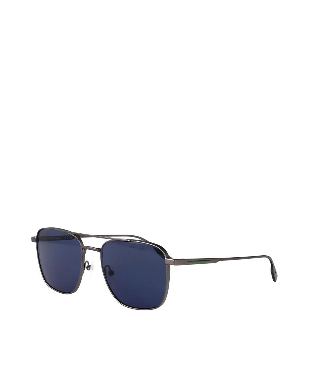 LACOSTE Серебряные металлические солнцезащитные очки, фото 2