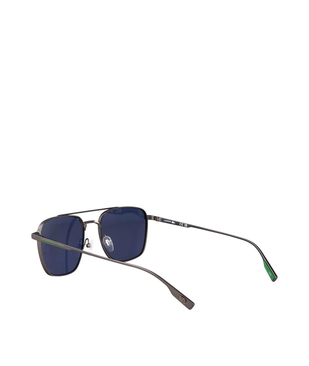 LACOSTE Серебряные металлические солнцезащитные очки, фото 4