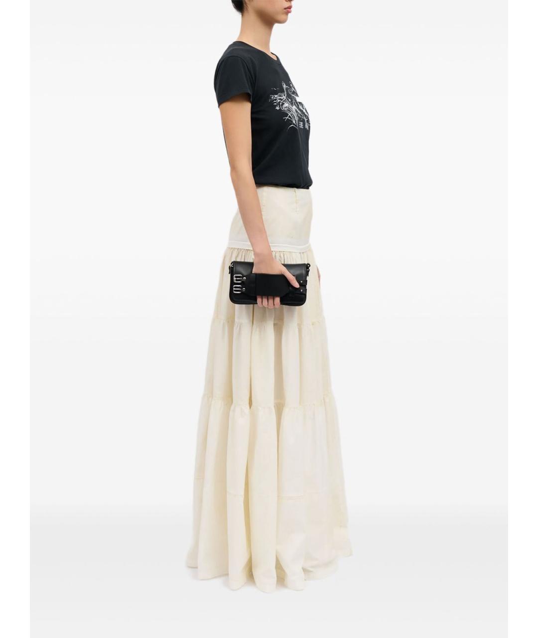 MM6 MAISON MARGIELA Черная кожаная сумка через плечо, фото 2