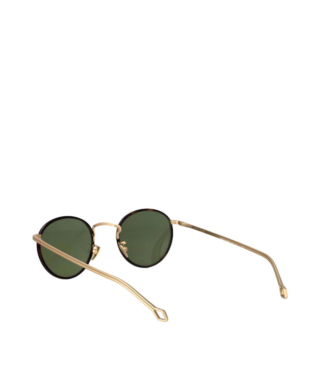 GIORGIO ARMANI Золотые металлические солнцезащитные очки, фото 4