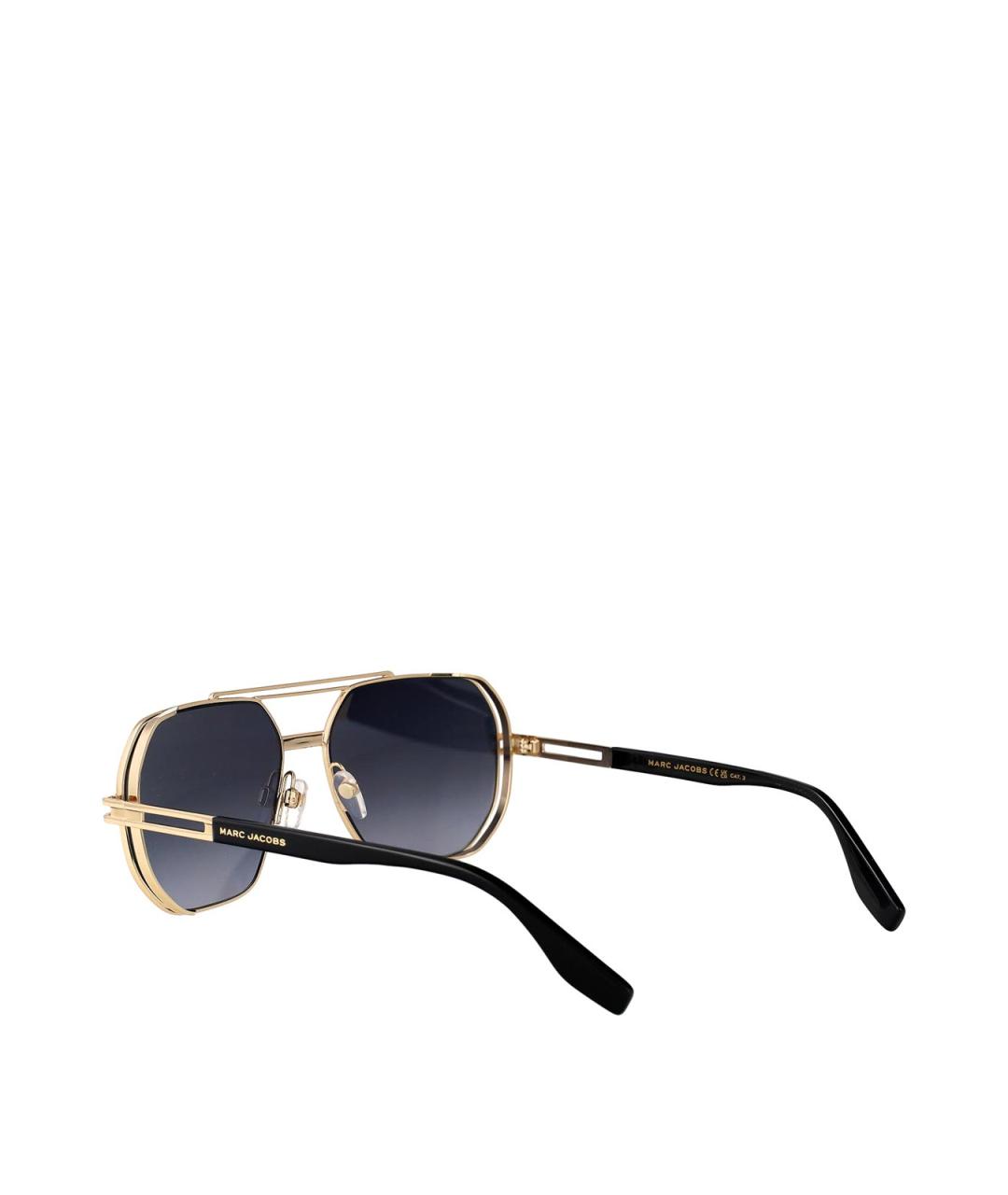 MARC JACOBS Золотые металлические солнцезащитные очки, фото 4