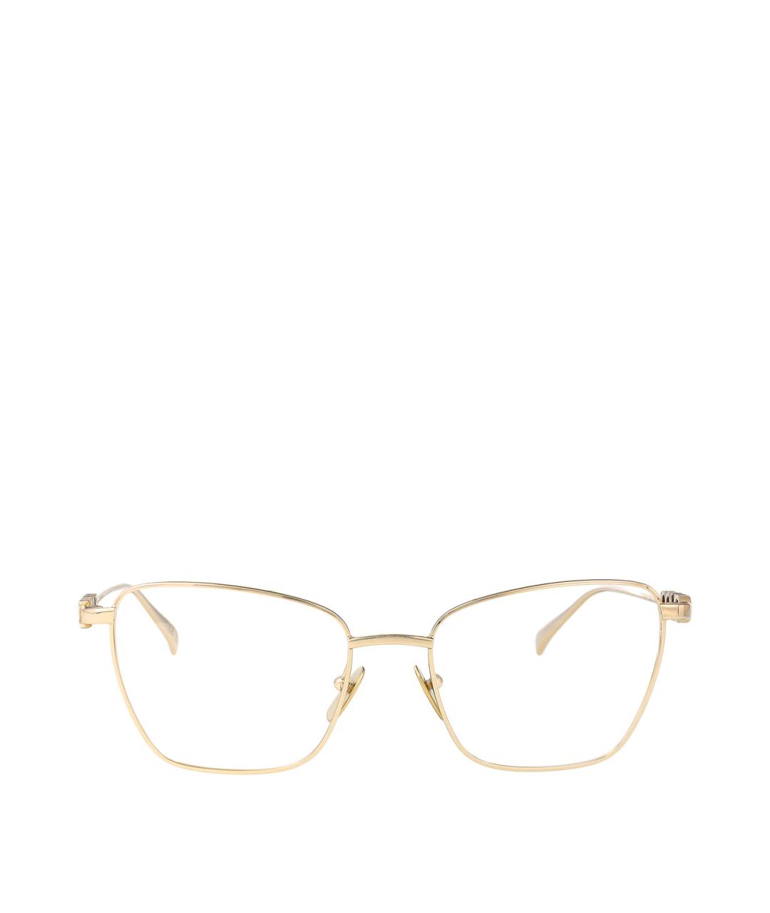 GUCCI Золотые металлические солнцезащитные очки, фото 1