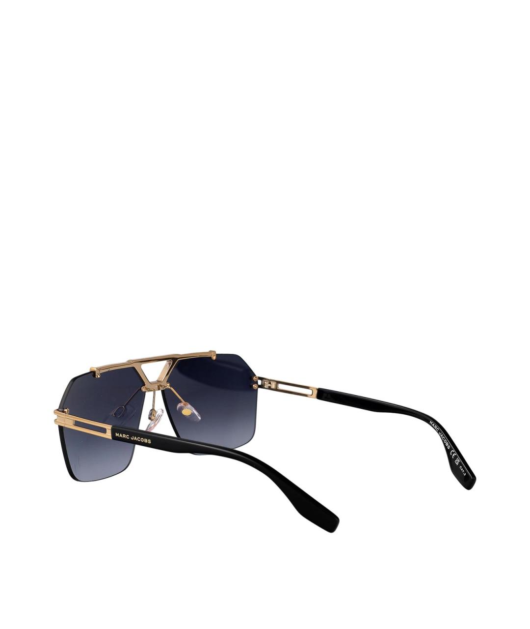 MARC JACOBS Золотые металлические солнцезащитные очки, фото 4