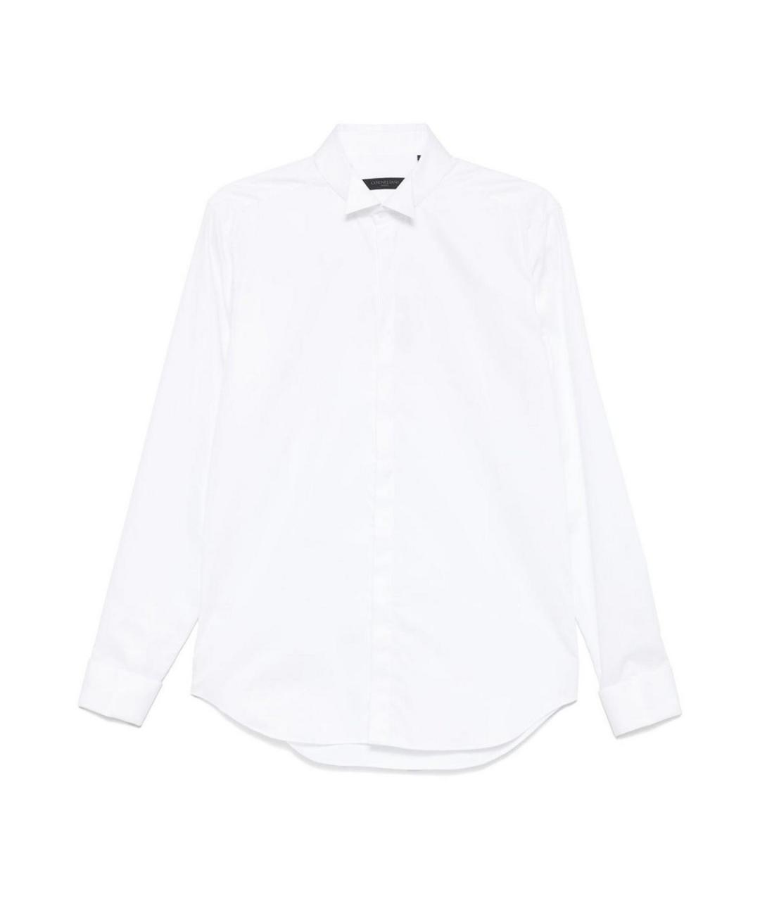 CORNELIANI Белая хлопковая классическая рубашка, фото 1